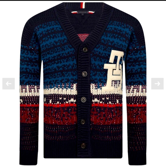 Tommy Hilfiger Ombré texture Cardigan sz Medium - Picture 12 of 16